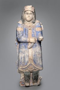 Figura di un cortigiano da un fregio di palazzo, Dinastia Selgiuchide, 1150-1250